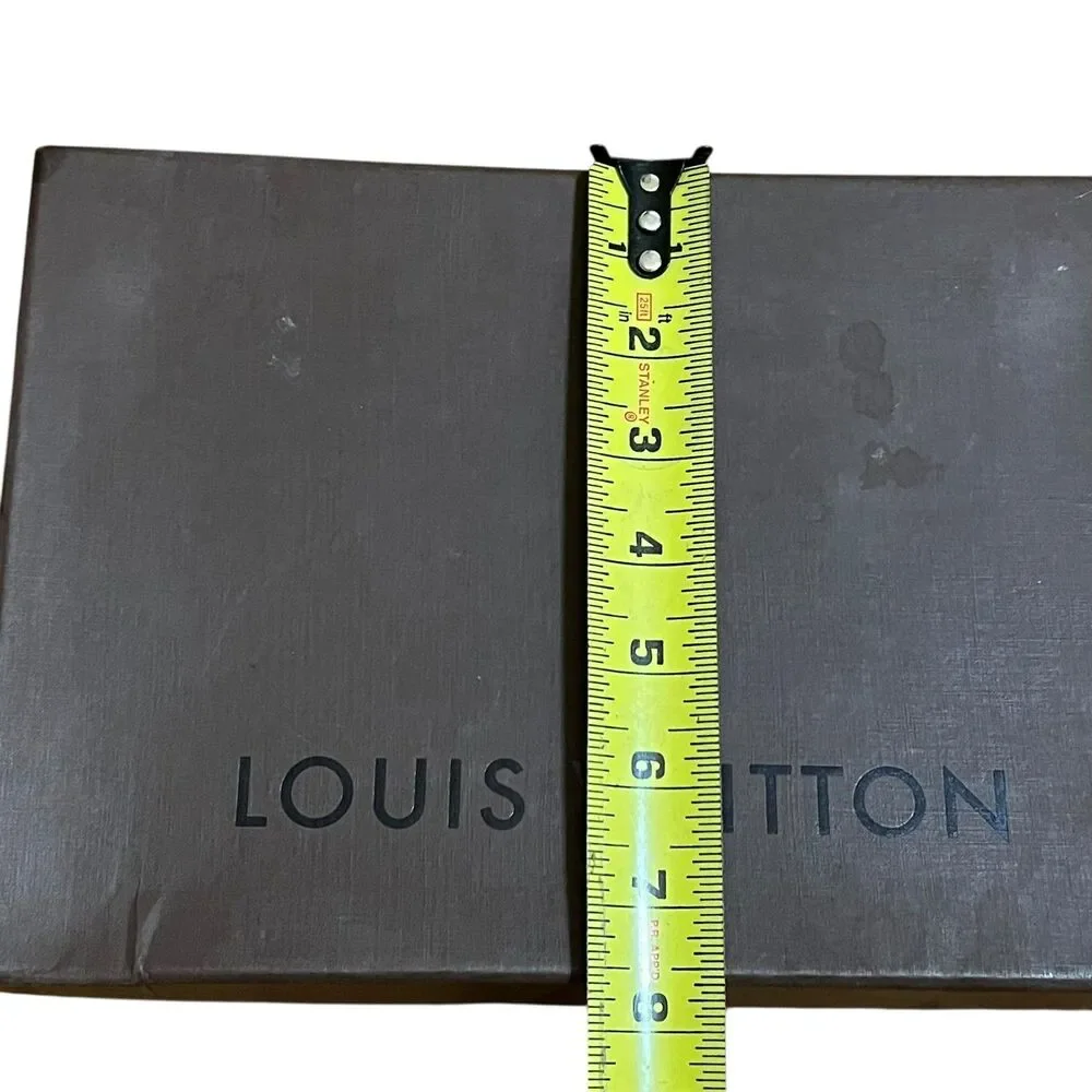 Louis Vuitton Gift Boxes Set Of 2 Brown Logo Rigid Tray Box Packaging Storage